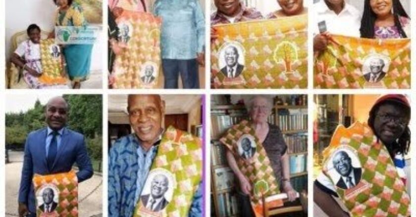 Pour célébrer le retour de Laurent Gbagbo, un pagne spécial à son effigie est confectionné