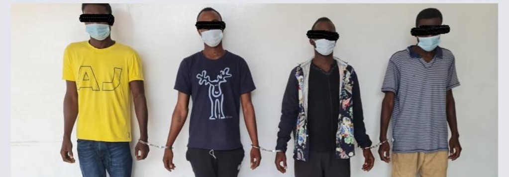 encore 04 malfrats résidents au Ghana prirent en étau par la police togolaise