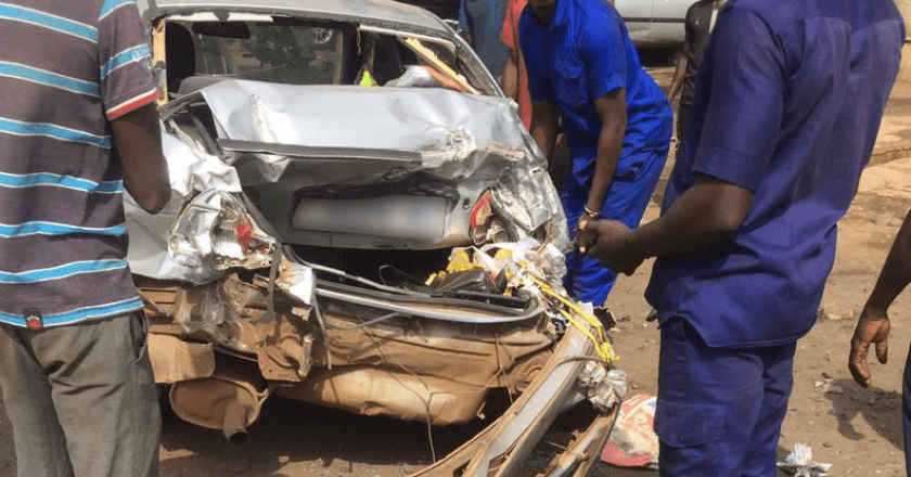 collision entre un train et une voiture à Lomé, les faits