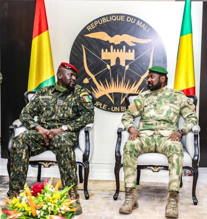 Col. Mamady Doumbouya en visite au Mali