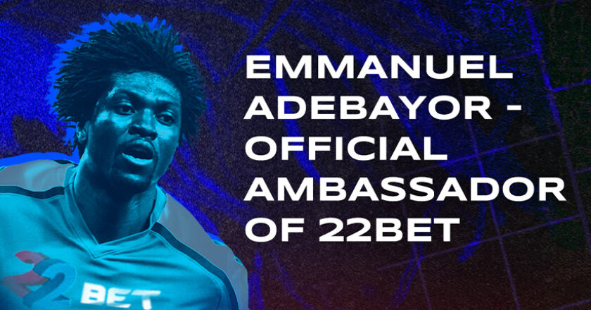 Officiel : Sheyi Adebayor, nouvel ambassadeur de paris sportifs 22BET