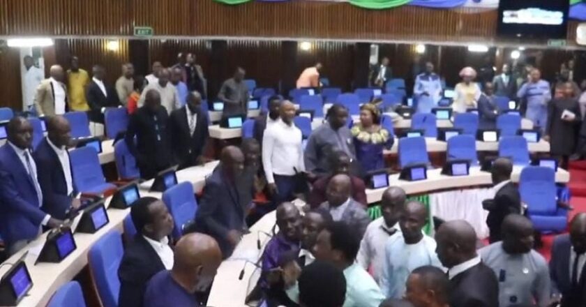 [Vidéo] Une violente bagarre au parlement sierra-léonais fait le buzz